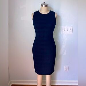 NWT CHAPS women’s size 4 navy fitted dress